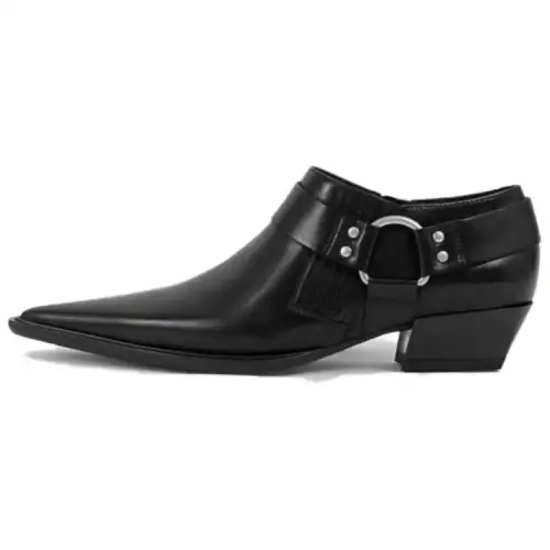 VAGABOND SHOEMAKERS Leather Fashion Trend Ankle Boots 4cm Women's Black