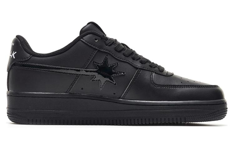 Starwalk Soldier Microfiber Leather Abrasion Resistant Low top Skateboard Shoes Men's Black