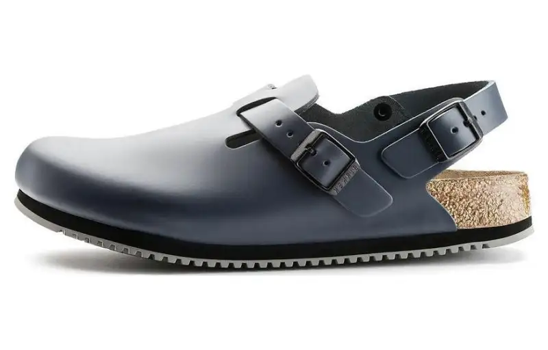 Birkenstock Leather Beach Sandals Unisex Blue Regular