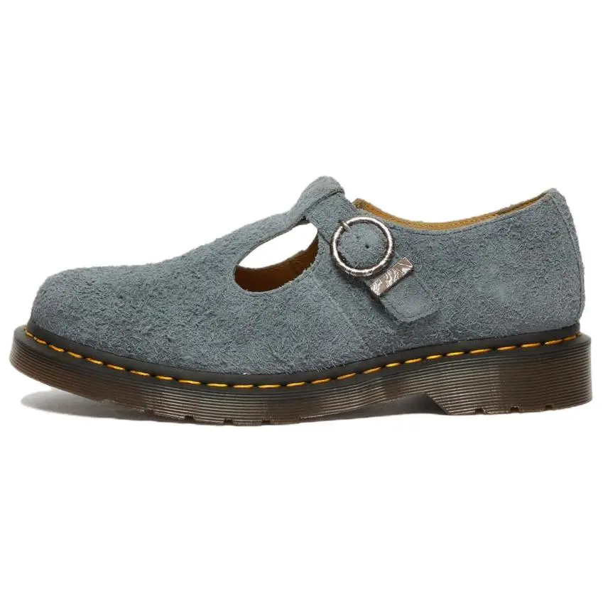 Dr.Martens T-Bar Suede Mary Jane 'Washed Denim'