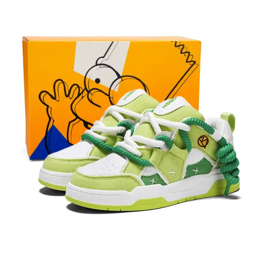 The Simpsons Slip Resistant Cushioning Abrasion Resistant Breathable Low top Skateboard Shoes Unisex