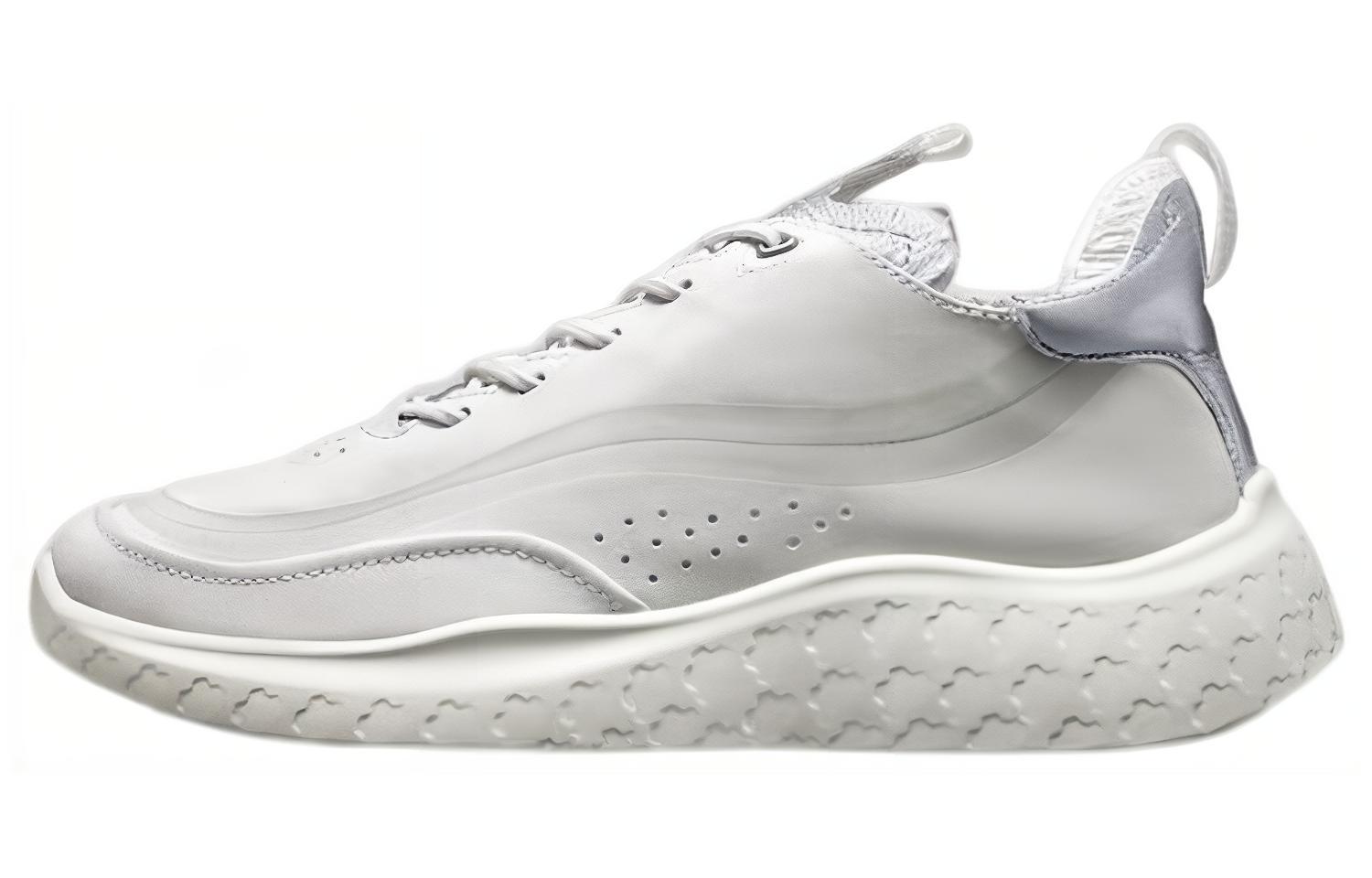Ecco Yue Dong Top Grain Cow Leather Low top Casual Shoes Women's White