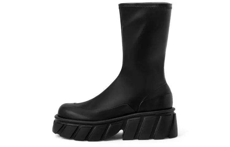 CHARLES&KEITH Ankle Boots Women's Black/Composite Color/Milk White