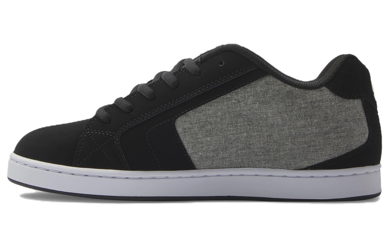 DC Shoes Slip Resistant Abrasion Resistant Low top Casual Shoes Men's Black Gray