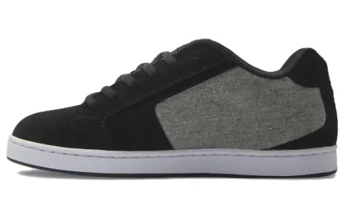 DC Shoes Slip Resistant Abrasion Resistant Low top Casual Shoes Men's Black Gray