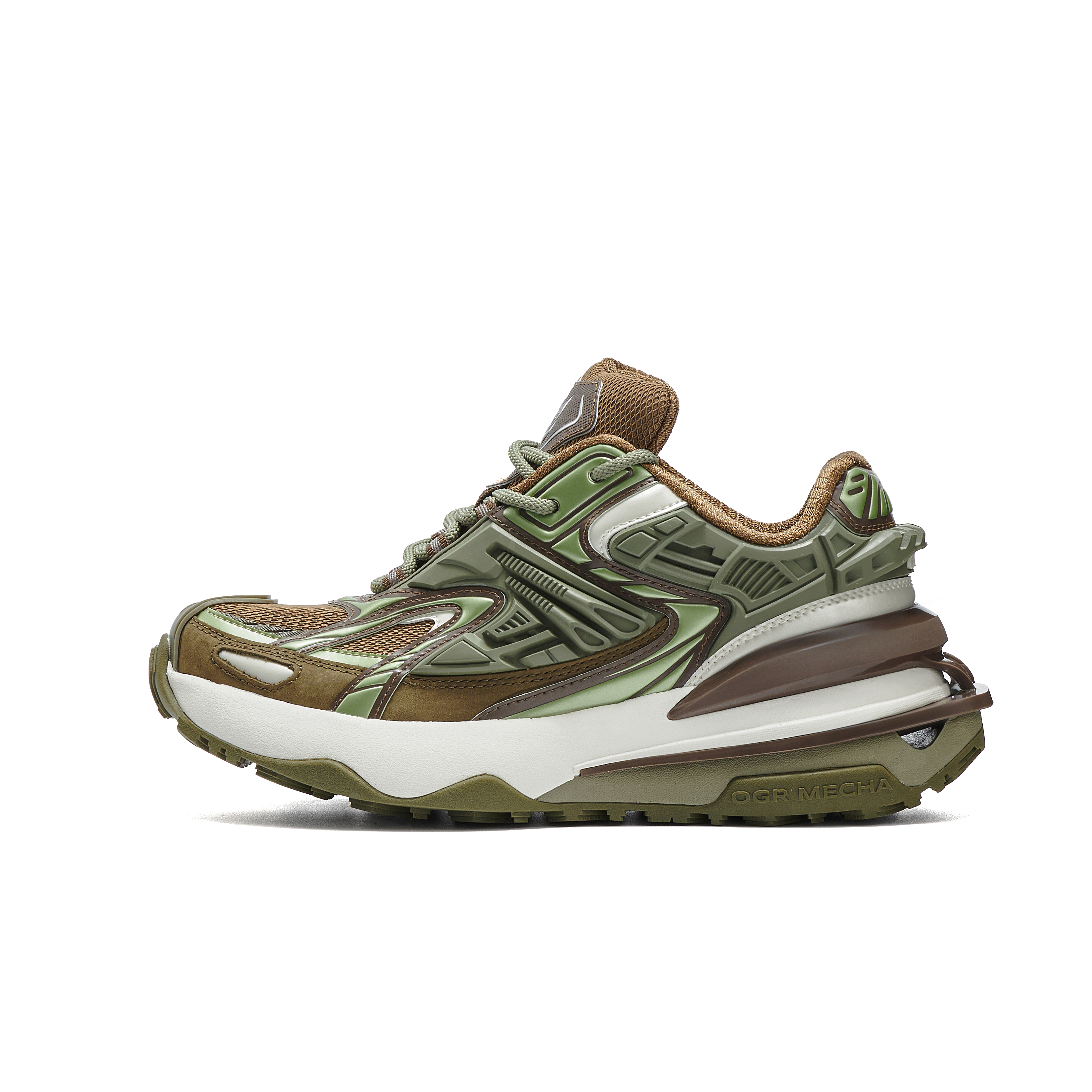 OGR Cushioning Abrasion Resistant Low top Running Shoes Unisex Brown