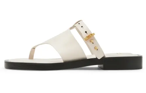 CHARLES&KEITH Flip Flops Women's White/Black
