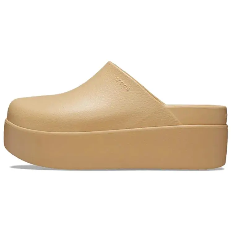 Crocs EVA Slip Resistant Closed Toe Slippers Women's Wheat Gold