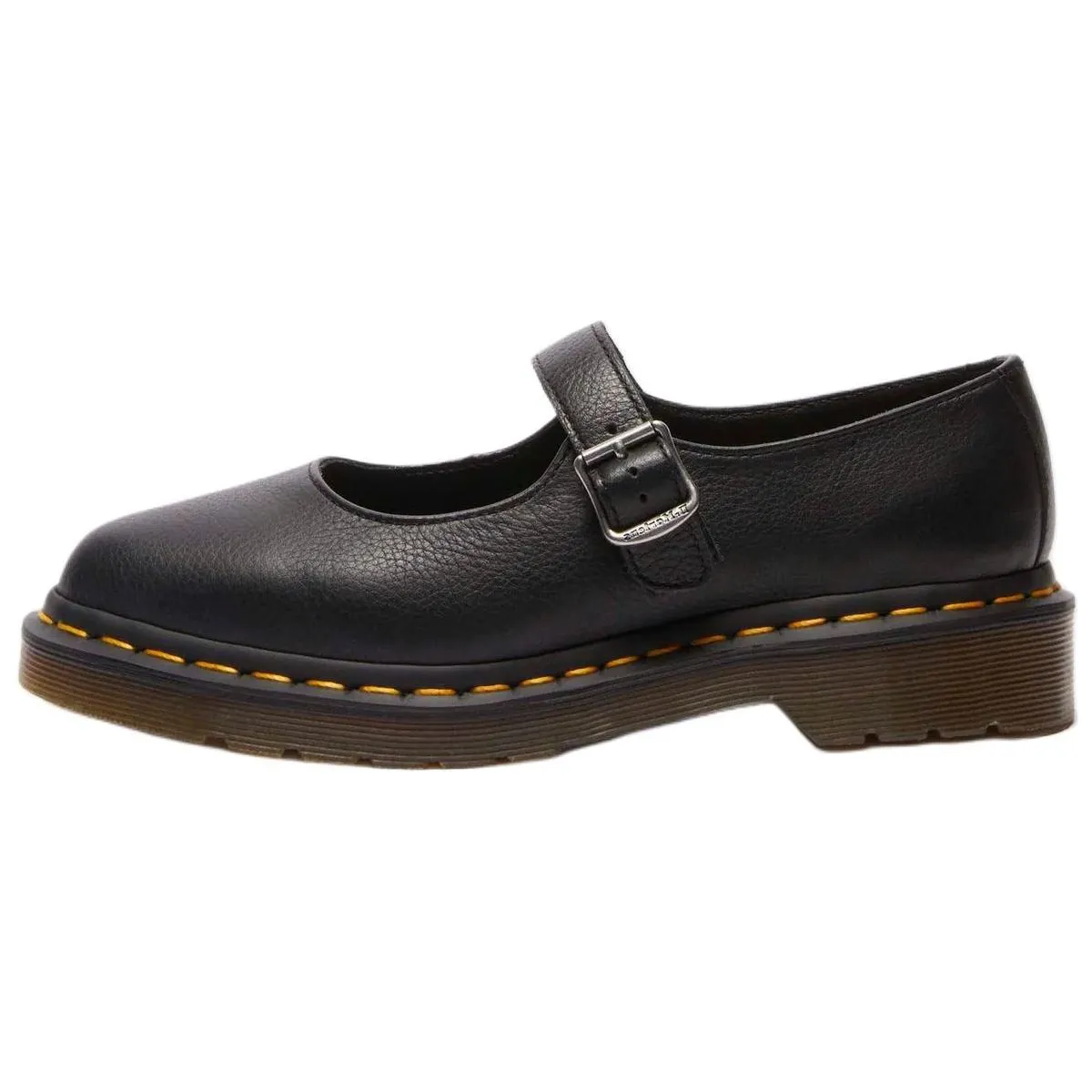 Dr.Martens Elphie Mary Jane Leather Chunky Heel Mary Jane Shoes Women's Black