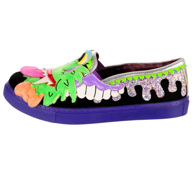 IRREGULAR CHOICE Pu Comfortable And Trendy Low top Casual Shoes Women's Black
