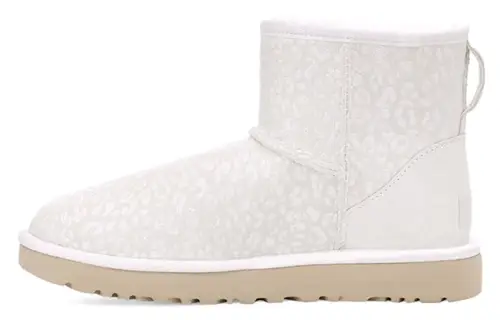 UGG Classic Mini Snow Leopard White Women's