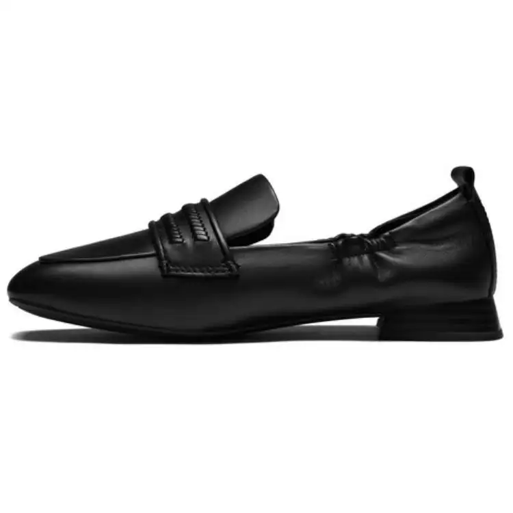 Clarks Leather Loafers 2.5cm Women's Black