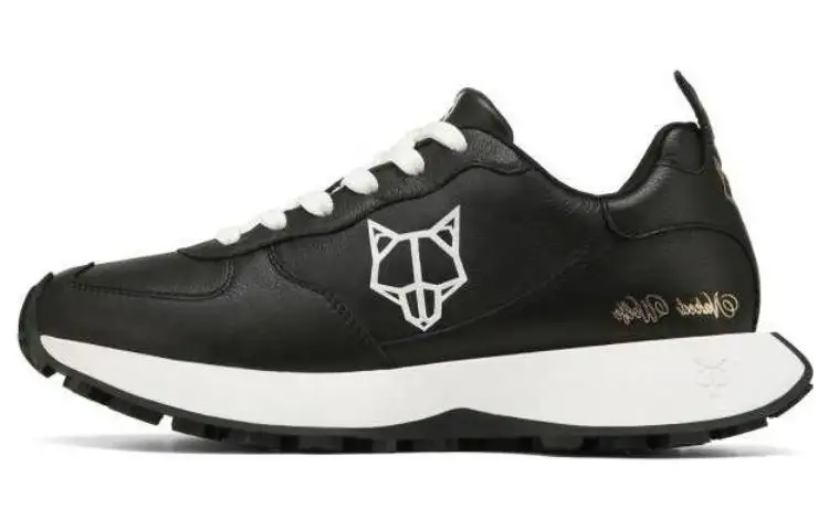 Naked Wolfe Pacific Leather Comfortable Round Toe Low top Casual Shoes Women's Black
