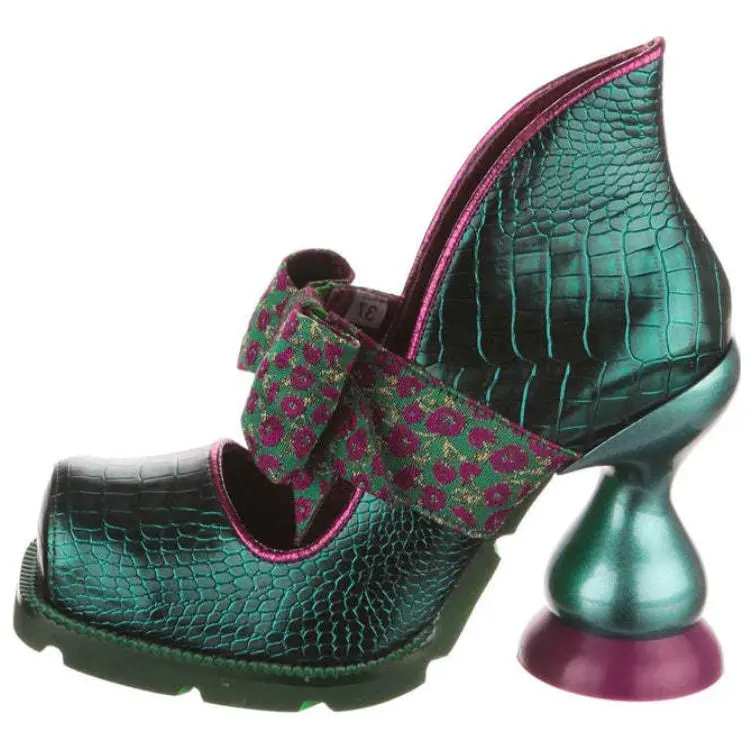 IRREGULAR CHOICE Comfortable Irregular Heel High Heels 10.6cm Women's Green