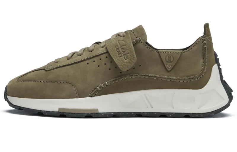 Clarks Cow Leather Casual Shoes Men's Green