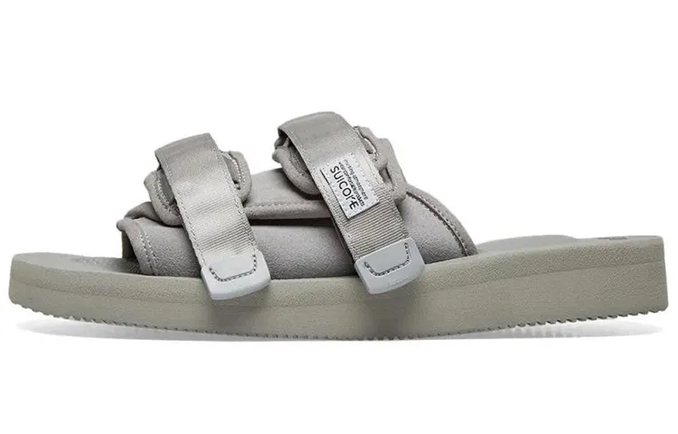 Suicoke Rubber Sole Slip Resistant Slip Resistant Slide Slippers Men's Gray