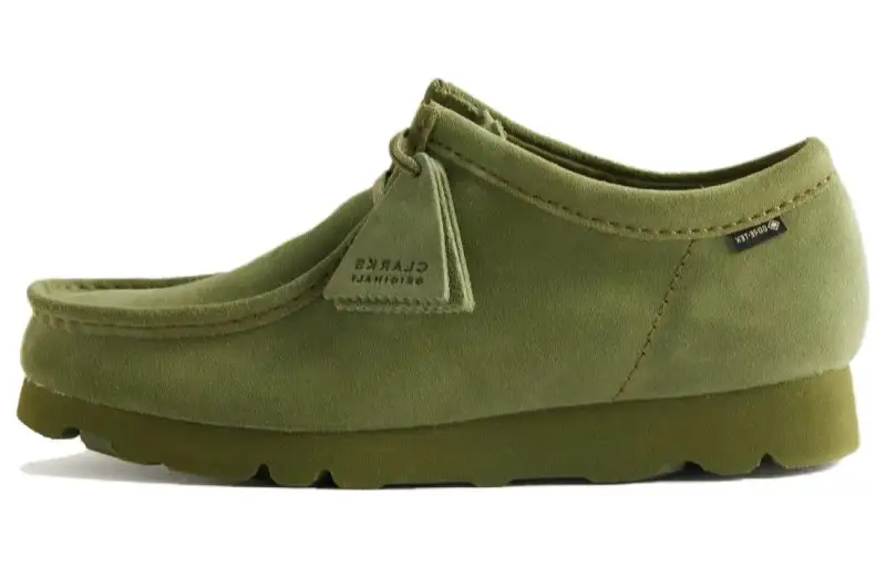 Clarks Originals WALLABEE Slip Resistant Low top Casual Shoes Men's Green
