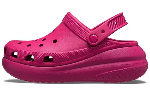 Crocs Classic Clog Crocodile, Cream Puff Shoes Clogs Unisex Fuchsia