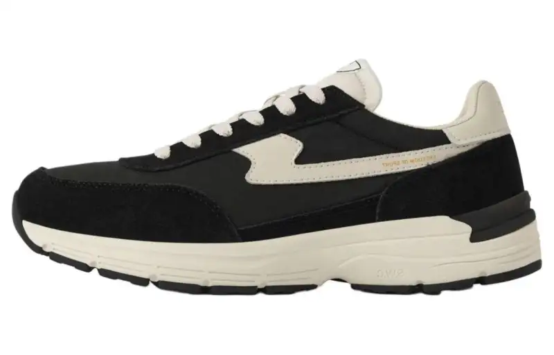 Stepney Workers Club suede-panel lace-up sneakers