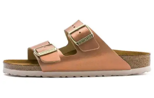 Birkenstock Arizona NL Slide Slippers Women's Gold Narrow