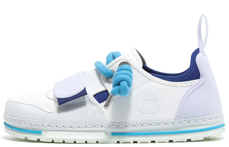 OETZI Classic Series 1 Height-Enhancing Wear-Resistant Lightweight Breathable Low-Top Casual Shoes Unisex White Blue
