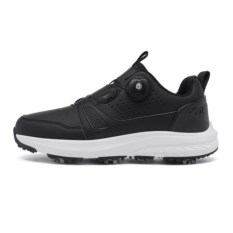 JYVME Golf Shoes Men’s Low Top White/Black