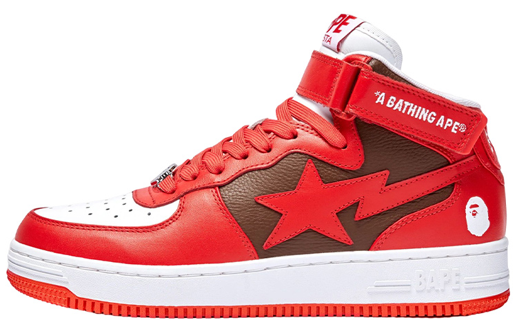 Мужские кеды A BATHING APE STA MI (красные)