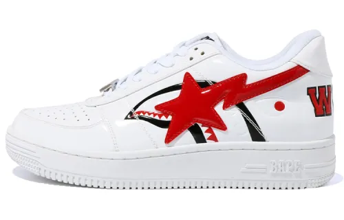 BAPE A BATHING APE Bape Sta Low Shark White
