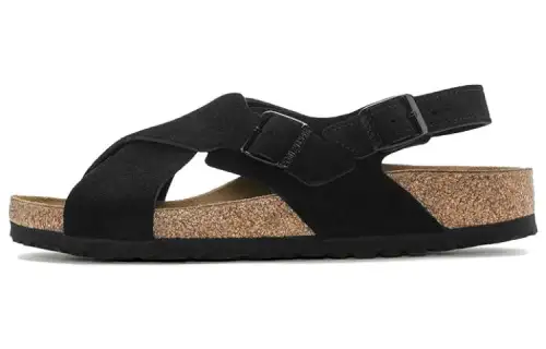 Birkenstock Suede Beach Sandals Women's Black Regular