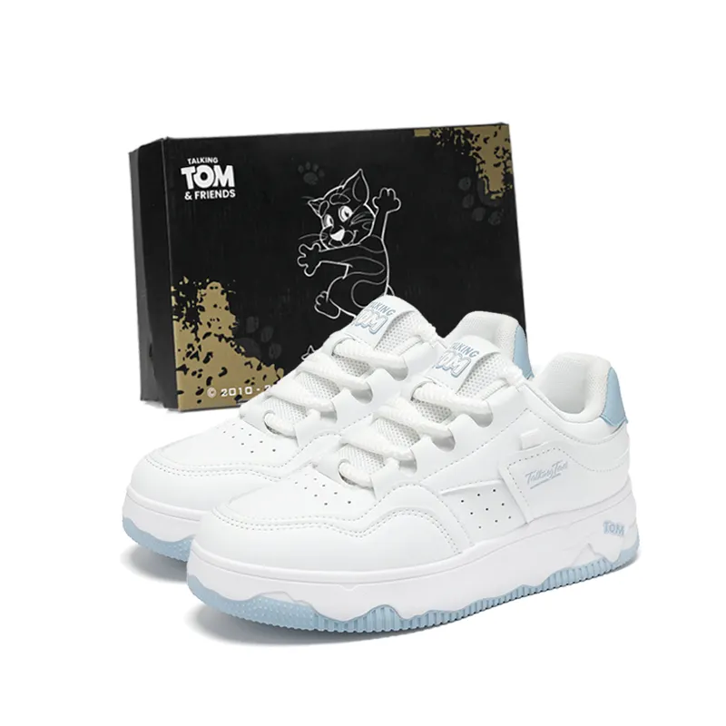 TALKING TOM Fashionable universal small design comfortable fresh refreshing non-slip wear-resistant low white shoes for men and women, for beloved