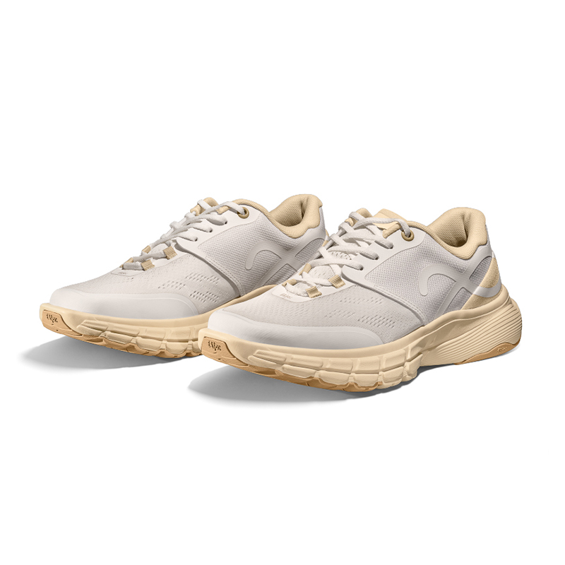 FAJO Running Shoes Unisex Low Top White/Apricot
