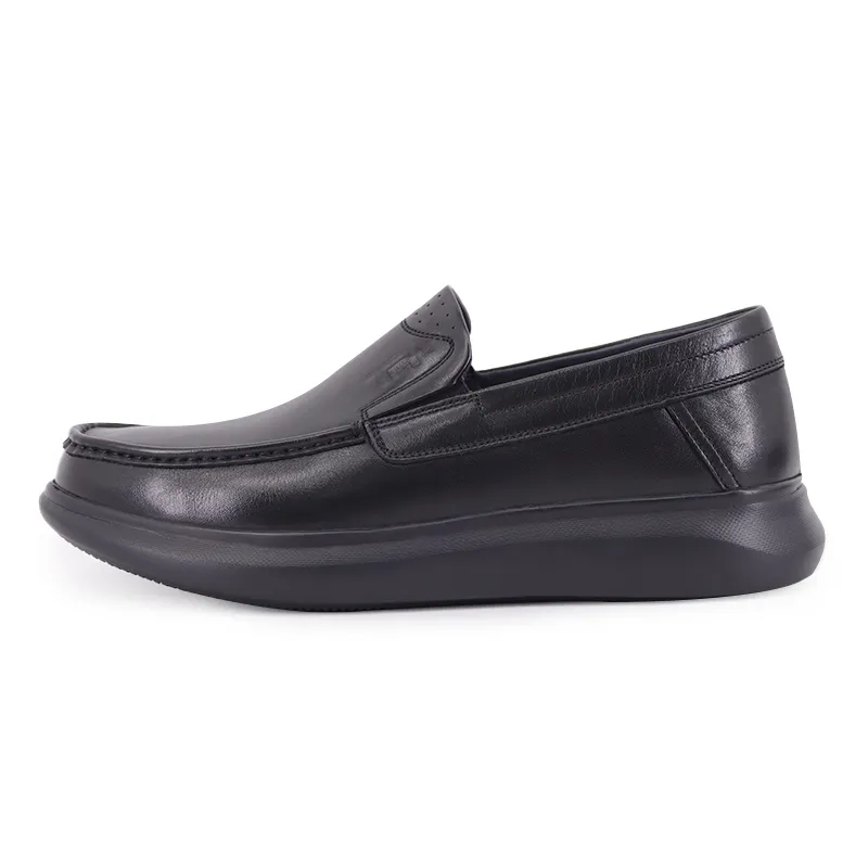 TRANOI Cow Leather Casual Shoes Men's Black
