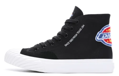 Dickies Canvas Shoes Unisex High Top Black