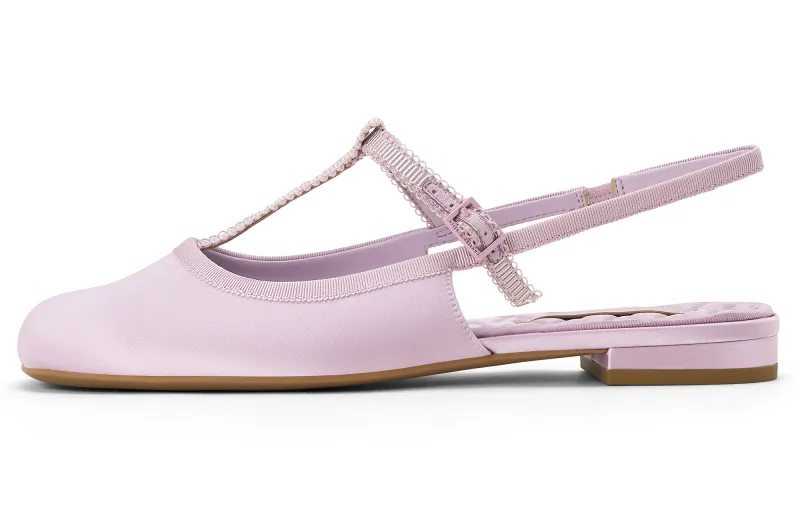 CHARLES&KEITH Small Ck PU, Textile One Strap Sandals 2.1cm Women's