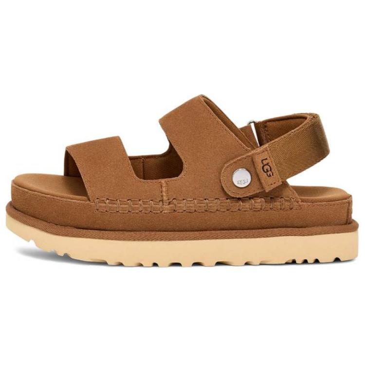 Женские сандалии UGG Goldenstar Glide (каштановые)