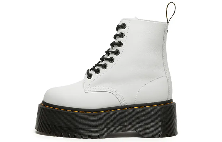 Dr. Martens 1460 Pascal Pisa Combat Boots White Women's