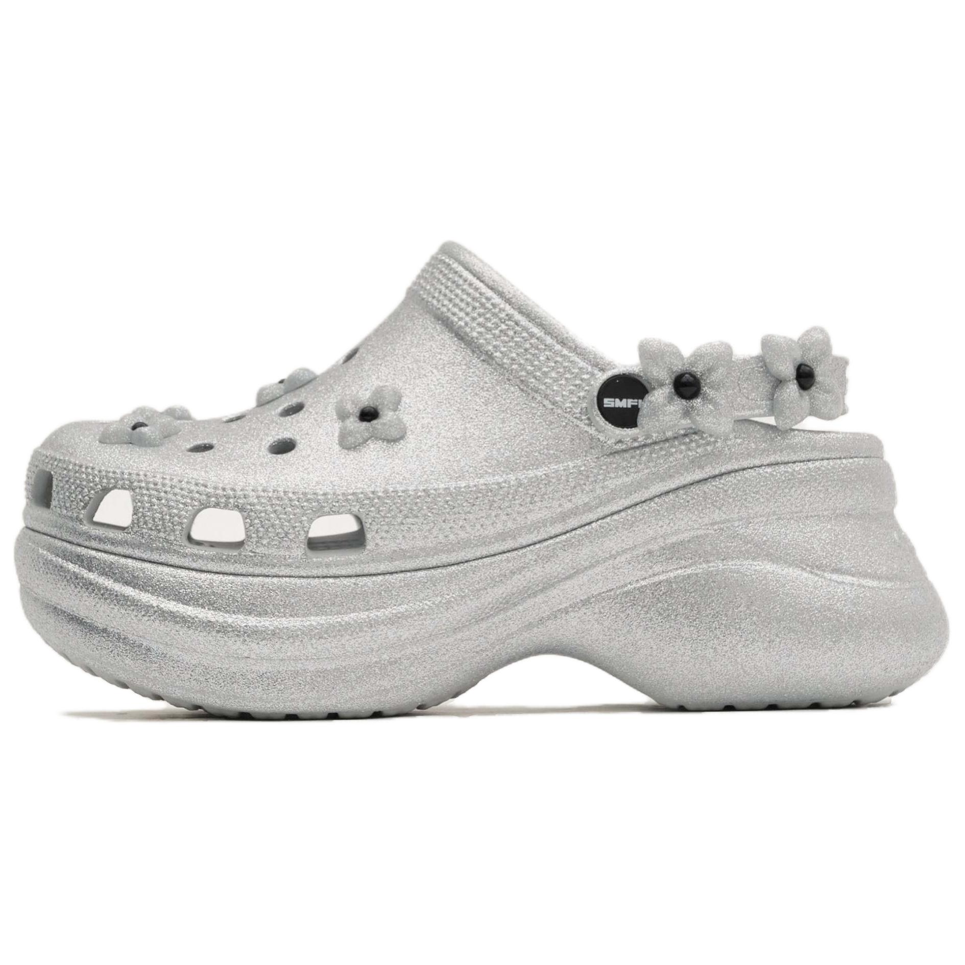 Женские сабо Crocs Crocs × SMFK Bae Clog (серебристые)