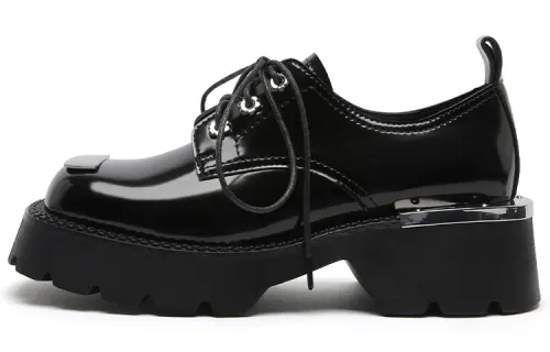 PACO GIL Leather Platform Shoes Women's