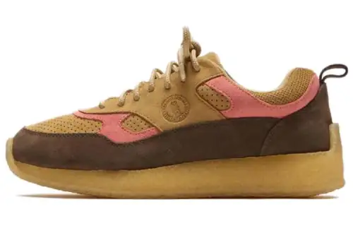 Clarks Lockhill Ronnie Fieg 8th Street Dark Brown Peach