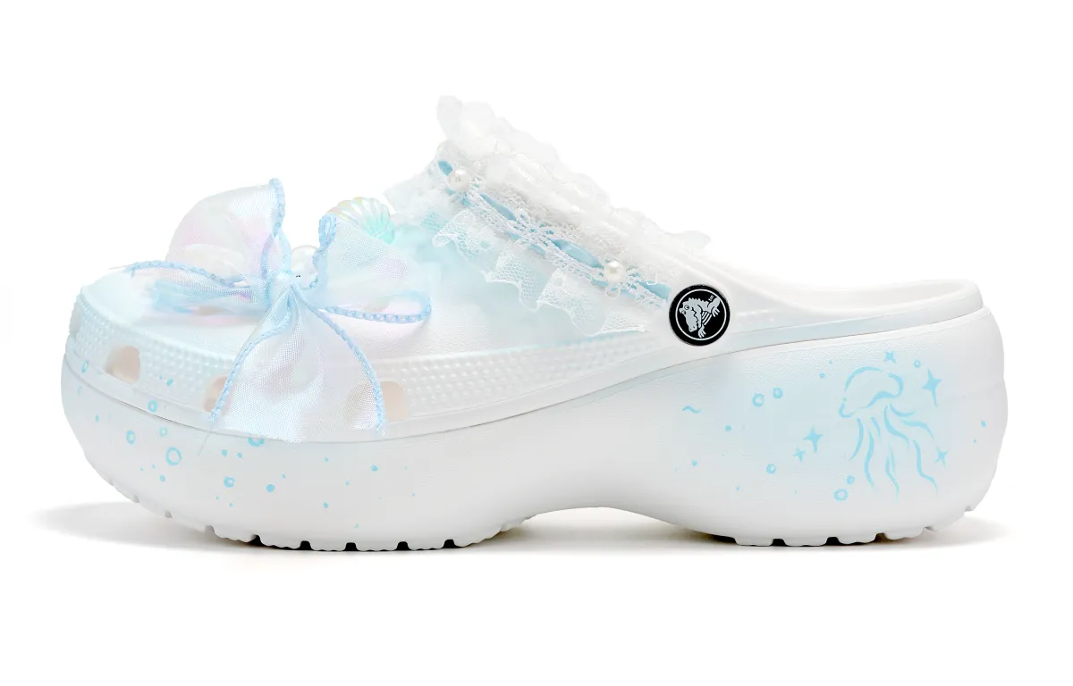 Crocs Classic Platform Clog EVA Clogs Unisex White