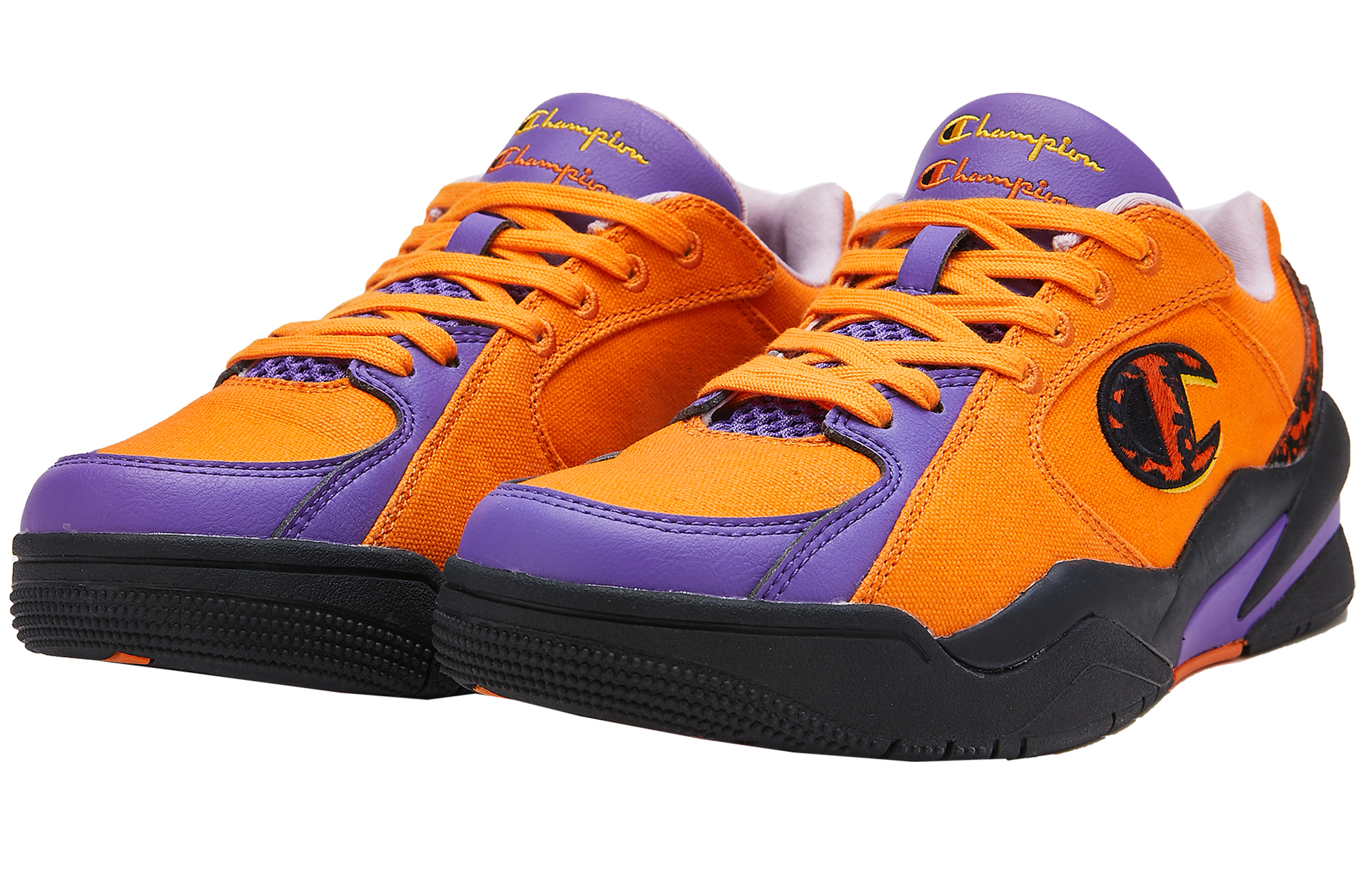 Champion Tiger Series Cushioning Low top Vintage Basketball Shoes Unisex Fiery Blood Orange