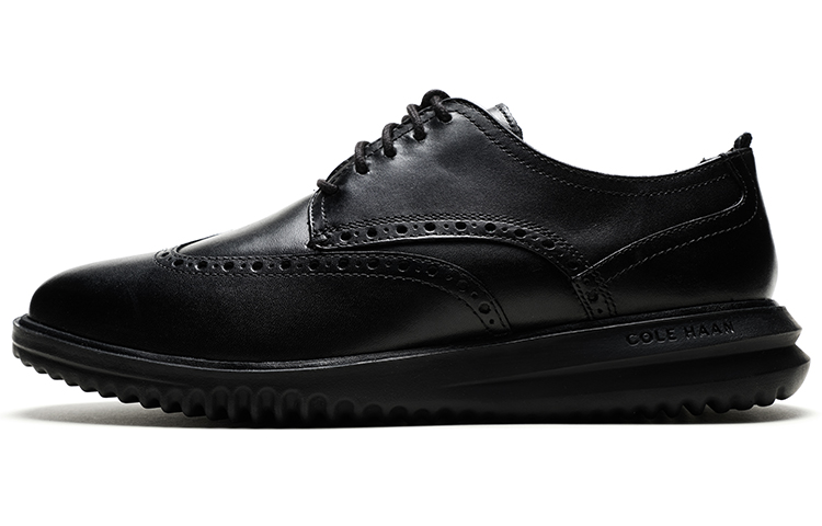COLE HAAN Gehan cow leather Rock British style carved light retro breathable cushioning niche design casual leather shoes men's style