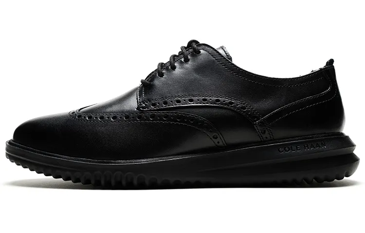 COLE HAAN Gehan cow leather Rock British style carved light retro breathable cushioning niche design casual leather shoes men's style