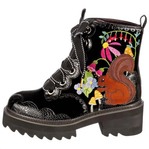 IRREGULAR CHOICE Pu Ankle Boots Women's Black
