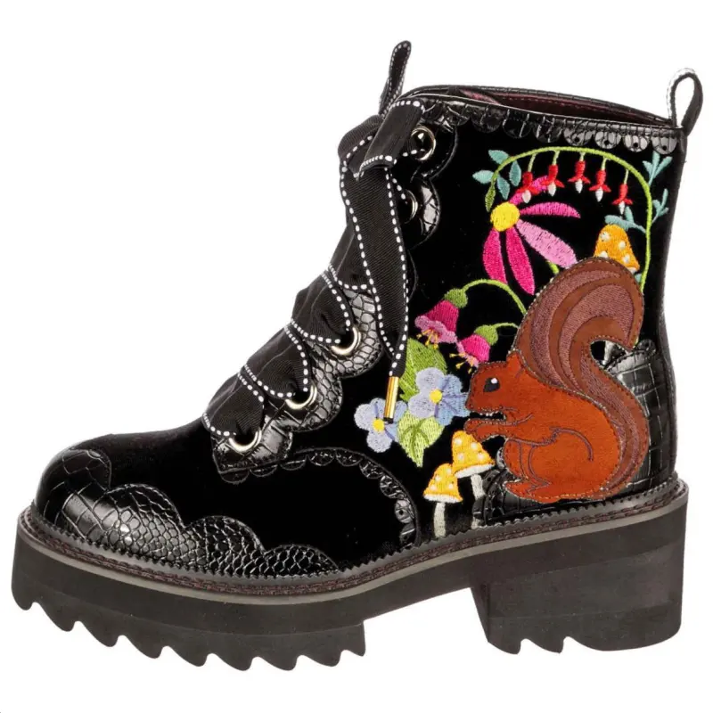 IRREGULAR CHOICE Pu Ankle Boots Women's Black