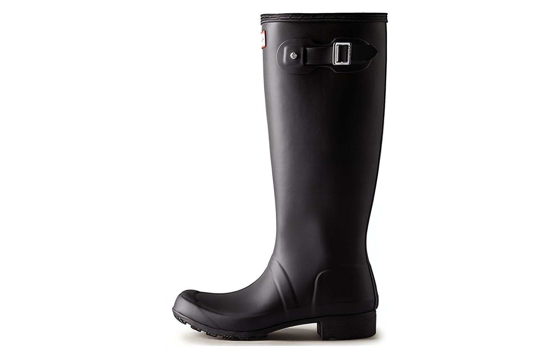 HUNTER Cushioning Slip Resistant Cushioning Slip Resistant Rain Boots Women's Black