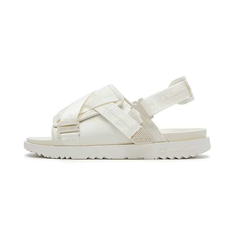 Champion Fabric Beach Sandals Unisex Milk White/Linen