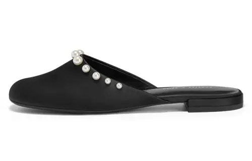 CHARLES&KEITH Fabric Stylish Sandal Women's Black