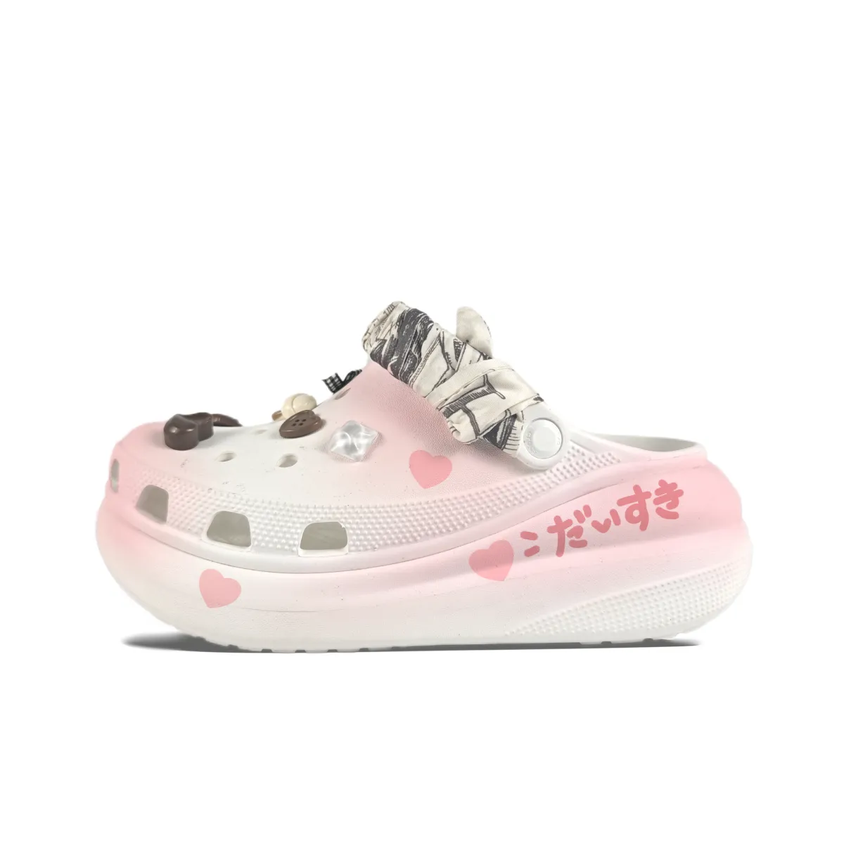 Crocs Crush Clog EVA Clogs Unisex White