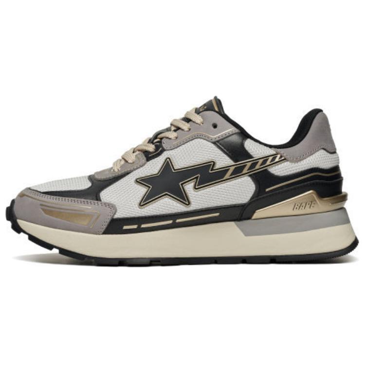 Женские кеды A BATHING APE STA (черно-серые)